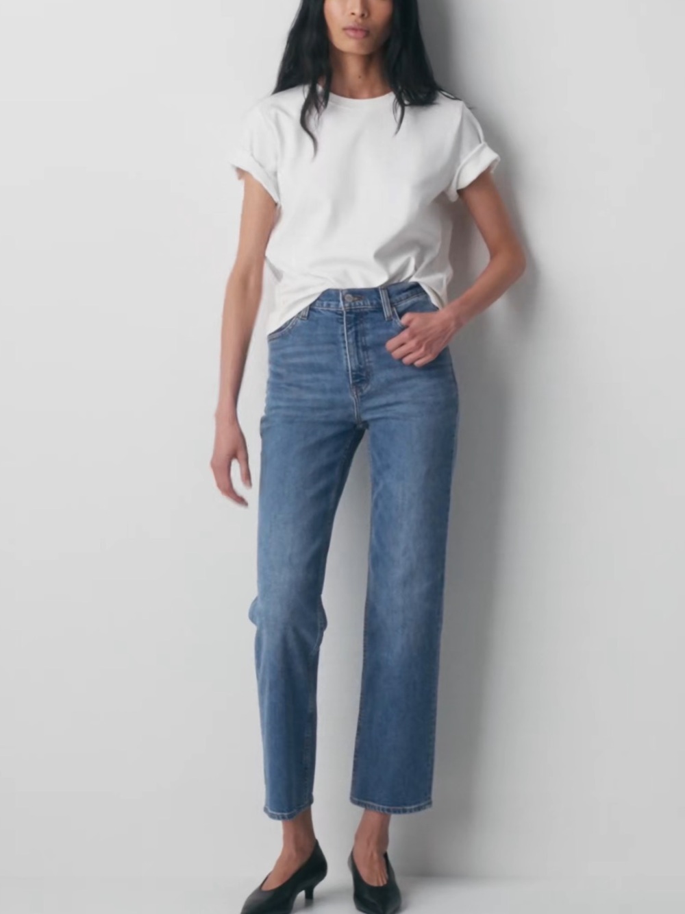 Aritzia Denim Forum Arlo High-Rise Straight Leg Jeans